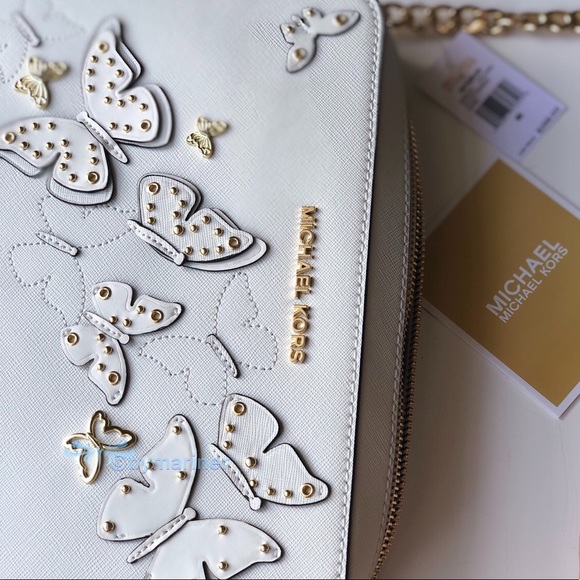 🍀NWT Michael Kors Butterflies Crossbody - Picture 6 of 7